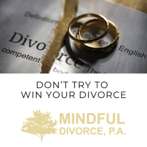 mindful dont try to win your divorce