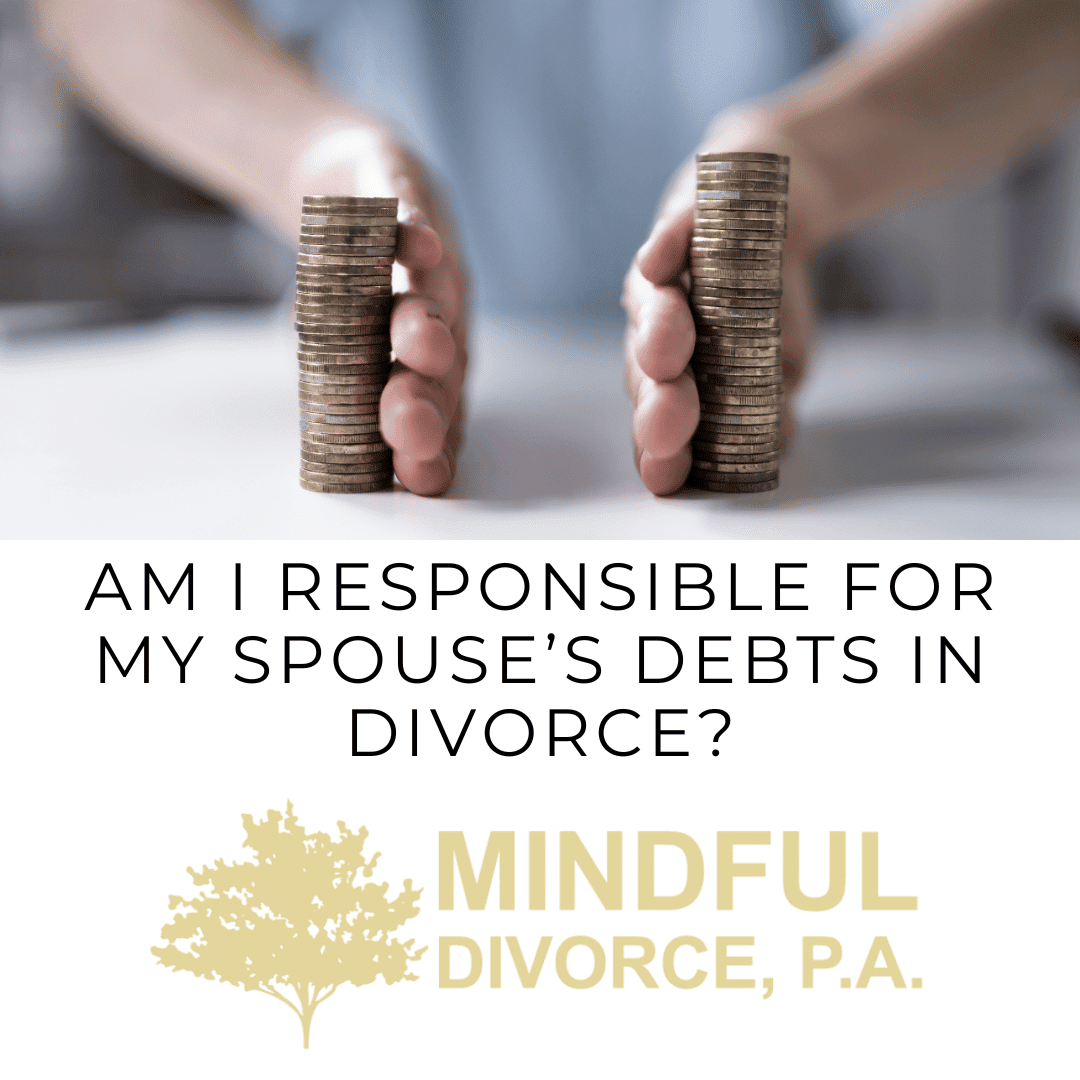 spouse debts in divorce